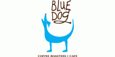 Blue Dog Coffee Roasters logo in Wincey Mills, Brant County